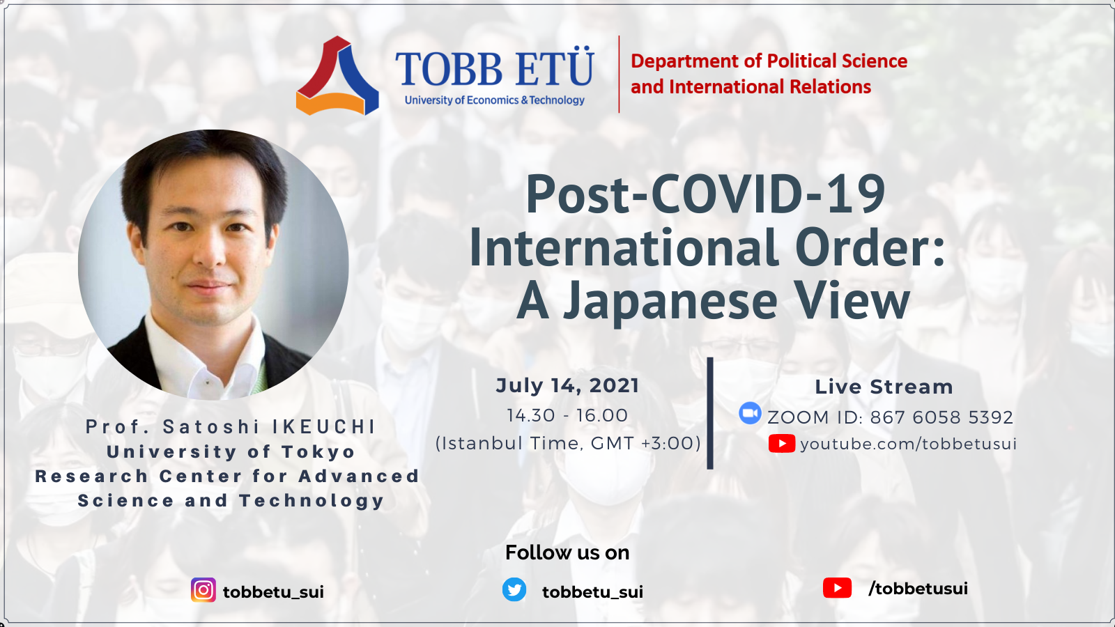 Webinar: Post-COVID-19 International Order: A Japanese View